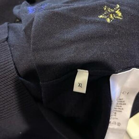 Men's Gucci fine wool intarsia crewneck sweater size XL made in Italy - Picture 5 of 10